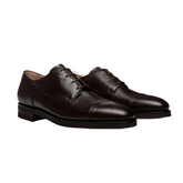 Scribe Un Derby In Ebano Deer Leather